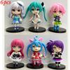 New 6 Models Hatsune Miku Figures Pvc Anime Peripheral Hatsune Beauty Girl Decoration Doll Machine Decoration Characters)