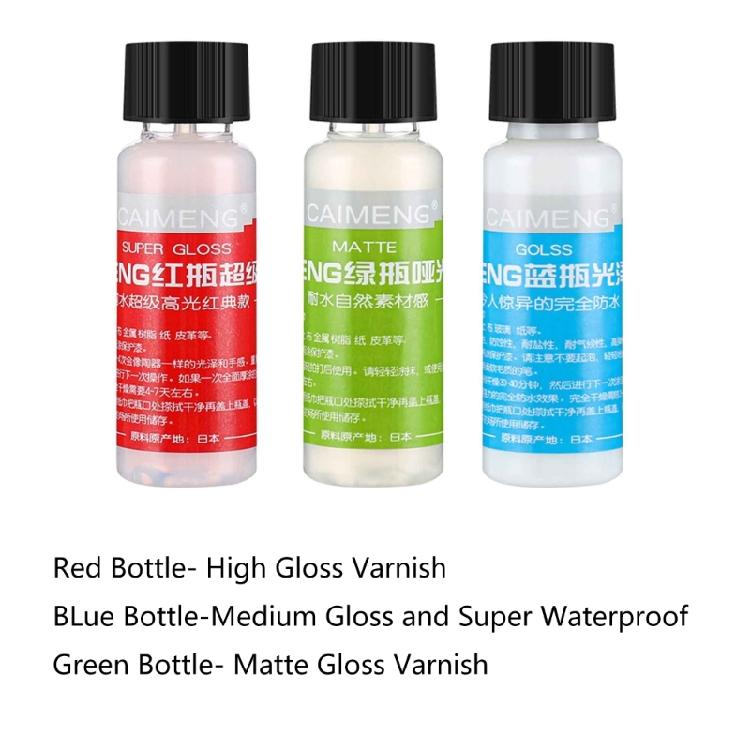 High Gloss Finish Coating for Stone Clay Ceramic Plastic Wood Metal Resin Crafts