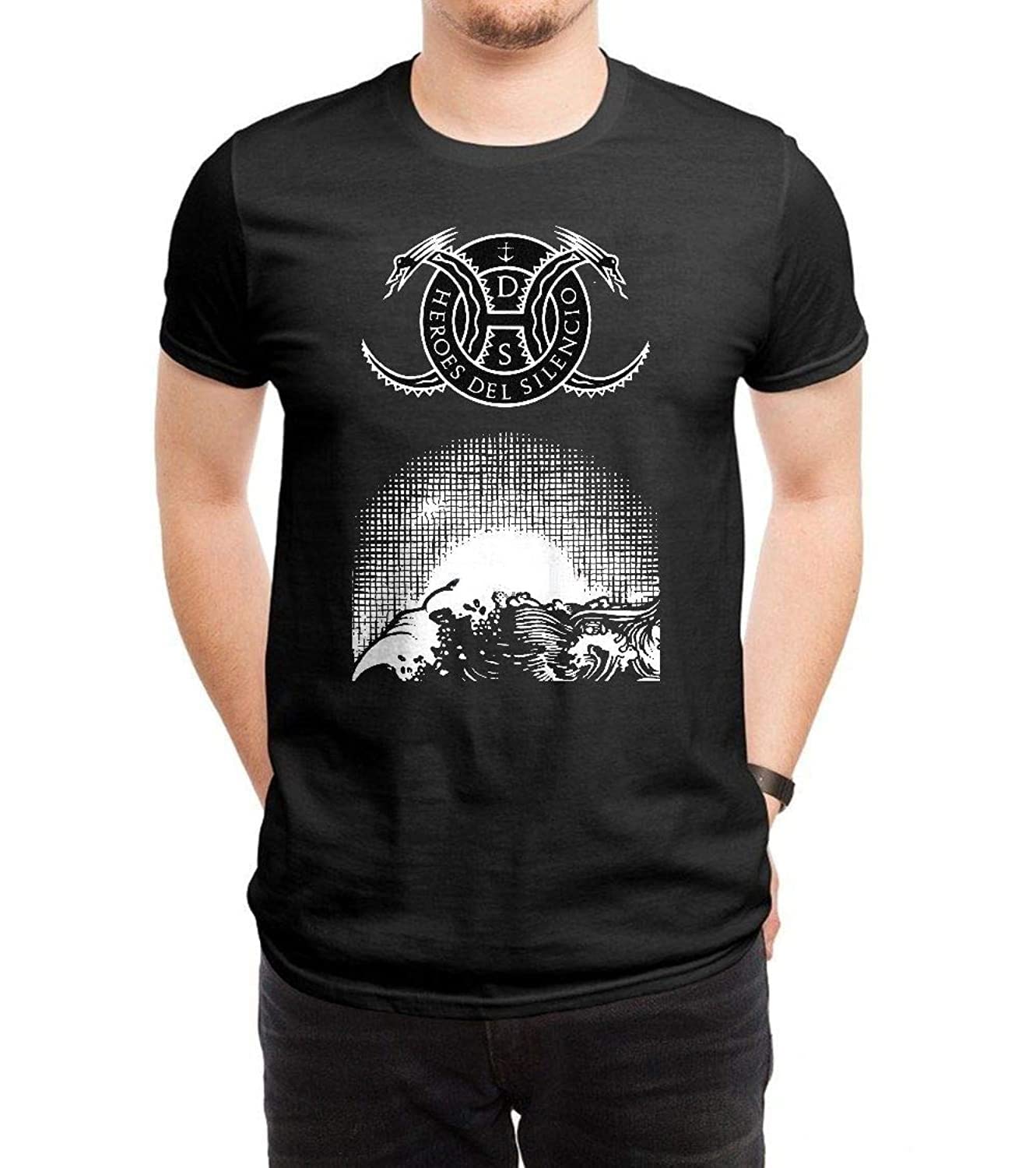 Men s T Shirts Heroes Del Silencio Art Black XL чёрный