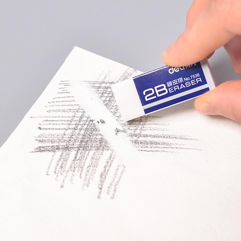 1 Pcs Soft Rubber 2b Pencil Eraser Student Art Sketch Painting Correction Supplies School Exam Writing Eraser Stationery