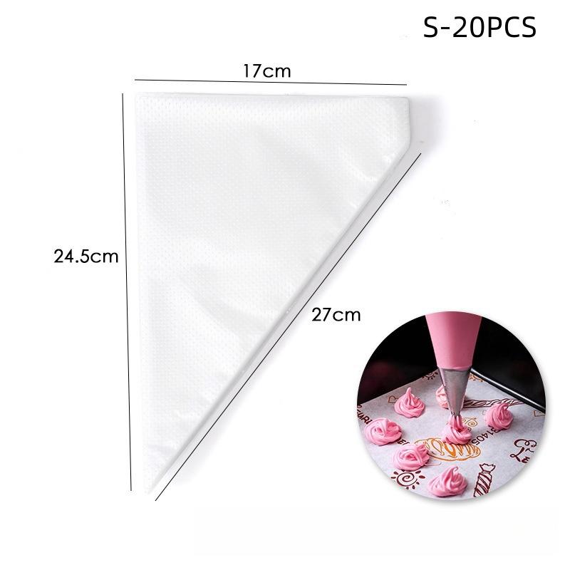 100/50/20pcs Disposable Piping Bag Pastry s Icing Fondant Cake Cream  for Decorating Pastries Cakes Baking Tools