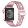 Pasek do zegarka Apple Watch Series 40 mm 42 mm 44 mm 38 mm Luksusowy pasek do zegarka ze stali nierdzewnej do zegarka iWatch Ultra 9 8 7 6 5 4 3 2 1 SE Pasek ze składanym zapięciem 49 mm