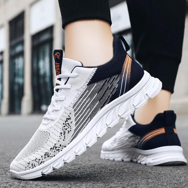 Lightweight Running Shoes For Men New Men'S Designer Mesh Casual Sneakers Breathable Lace-Up Male Outdoor Sports Tennis Shoes