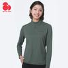 Women's Outdoor Stand Collar Long Sleeve T-Shirt F4604726