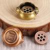 F26C Incense Holder for Stick Incense Burners 7 Holes Cone Incense Holder with Ash Catcher for Meditation Home Office Decor