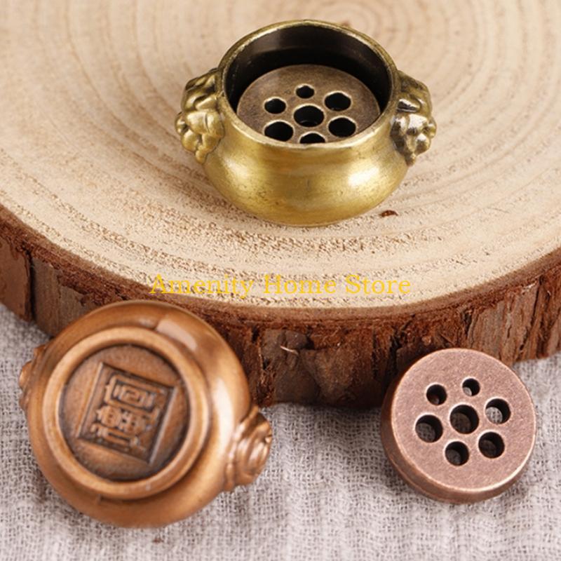 F26C Incense Holder for Stick Incense Burners 7 Holes Cone Incense Holder with Ash Catcher for Meditation Home Office Decor