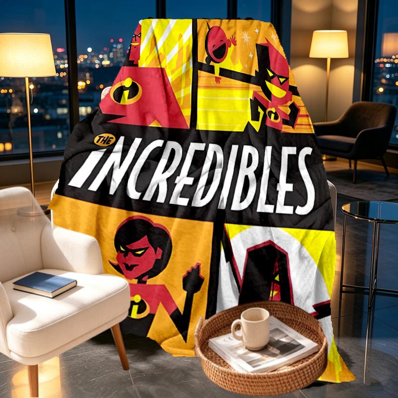 Incredibles Print Blanket - Soft & Comfortable, for Bedroom, Travel, Sofa, Home Decoration - Birthday Christmas Gift for Friend