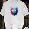 Europäische Größe Herren 2026 Gedenk-T-Shirt - Fußballmuster-Print - Lässiges Rundhals-Design - Geeignet für Training und Outdoor-Kleidung
