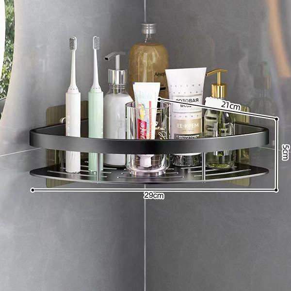 

WTEMPO треугольные стеллажи без перфорации, настенный унитаз, туалет, ванная комната, стиральная машина, кухонная настенная полка для хранения 1 Layer чёрный