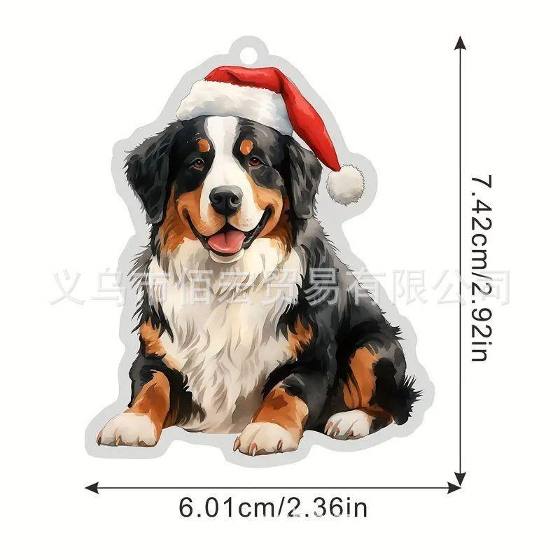 

Восхитительный Автомобильный Декор Такса Подвесное Украшение Веселый Рождественский Акцент Дом 6