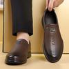Fashion Business Soft Leather Shoes for Men 2025 Autumn New Designer Loafers Male Solid Color Wear-resisting Middle-aged Man Shoes