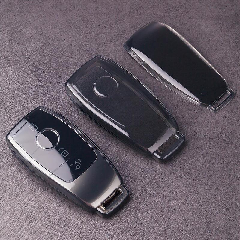 Ultra-Thin Key Case for Mercedes-Benz E300L, GLE, GLA, GLC200, A-Class, and GLB - 23 Model Compatibility, Premium Feel