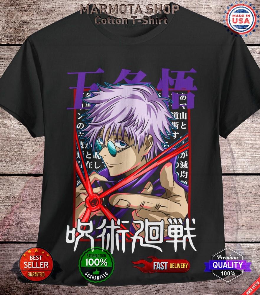 

Gojo Satoru Jujutsu Kaisen T-Shirt Sukuna Anime Japanese Tee Shirt Manga JJK All XL