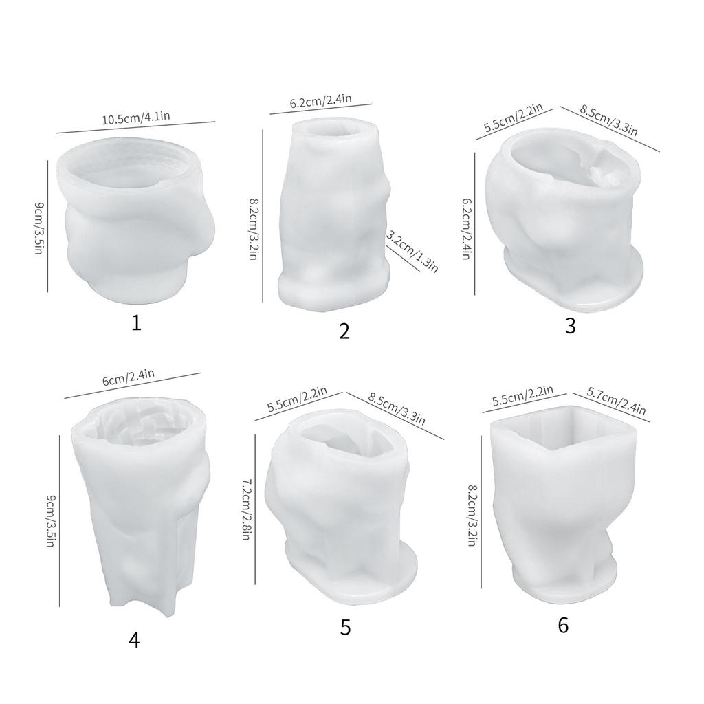 Halloween Theme Candle Mold Silicone Mould for Unique Handmade Crafts Epoxy Resin Wedding Decoration Making Mold