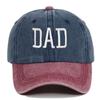 2pcs/set Retro Two-Tone Couple Mom Dad Baseball Cap Adjustable Washed Cotton Dad Hat Casual Baseball Hats For Man Women