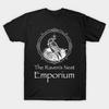 Men Black Print T-shirt The Raven’S Nest Emporium No-Cut Transfer Paper Print Cotton Tshirt
