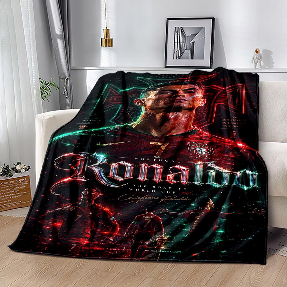 Ronaldo's Real Madrid Legend Blanket Soft Warm Cozy Suitable for Picnics Office Livingroom All-Season Use Stylish Decor Best Holiday Gift for Friends