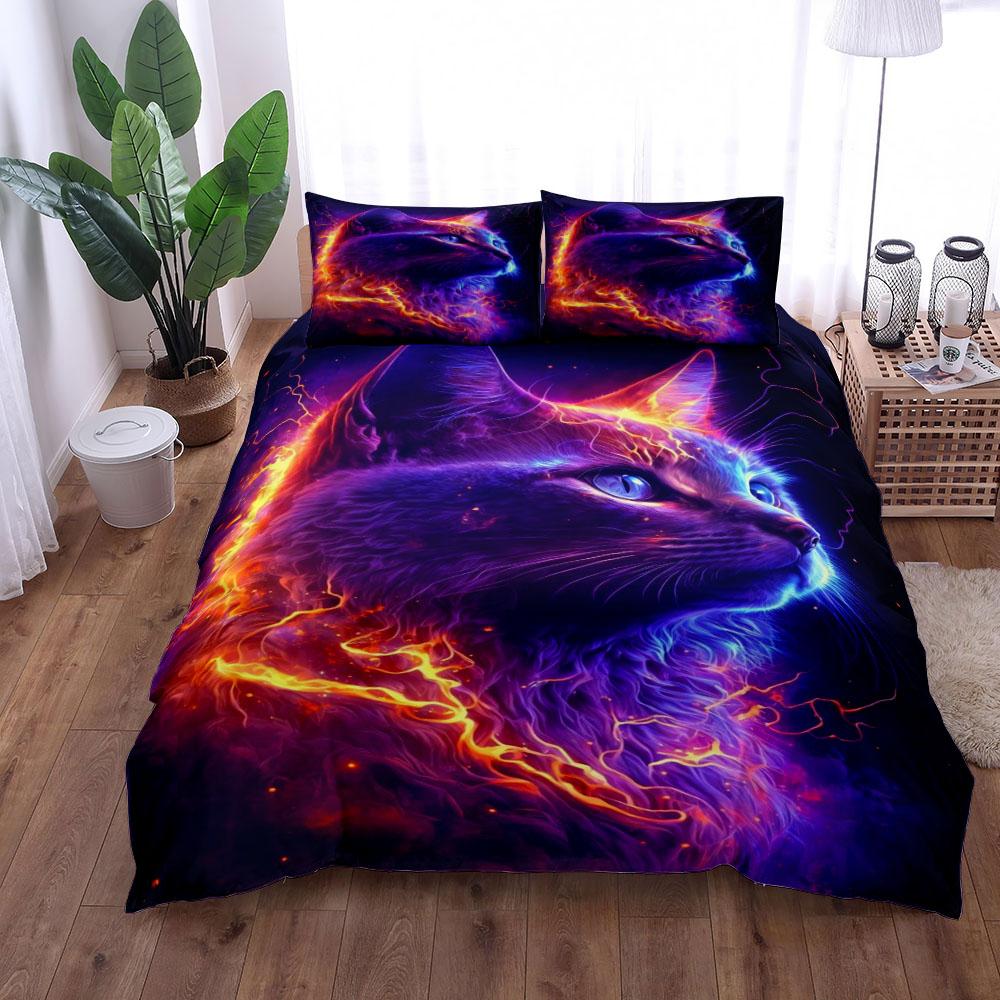 Chameleon Coloretto Art Duvet Cover Set King Queen Double Full Twin Single Size Bed Linen Set