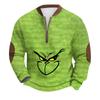 Sweat-shirt rétro décontracté à imprimé dégradé pour homme