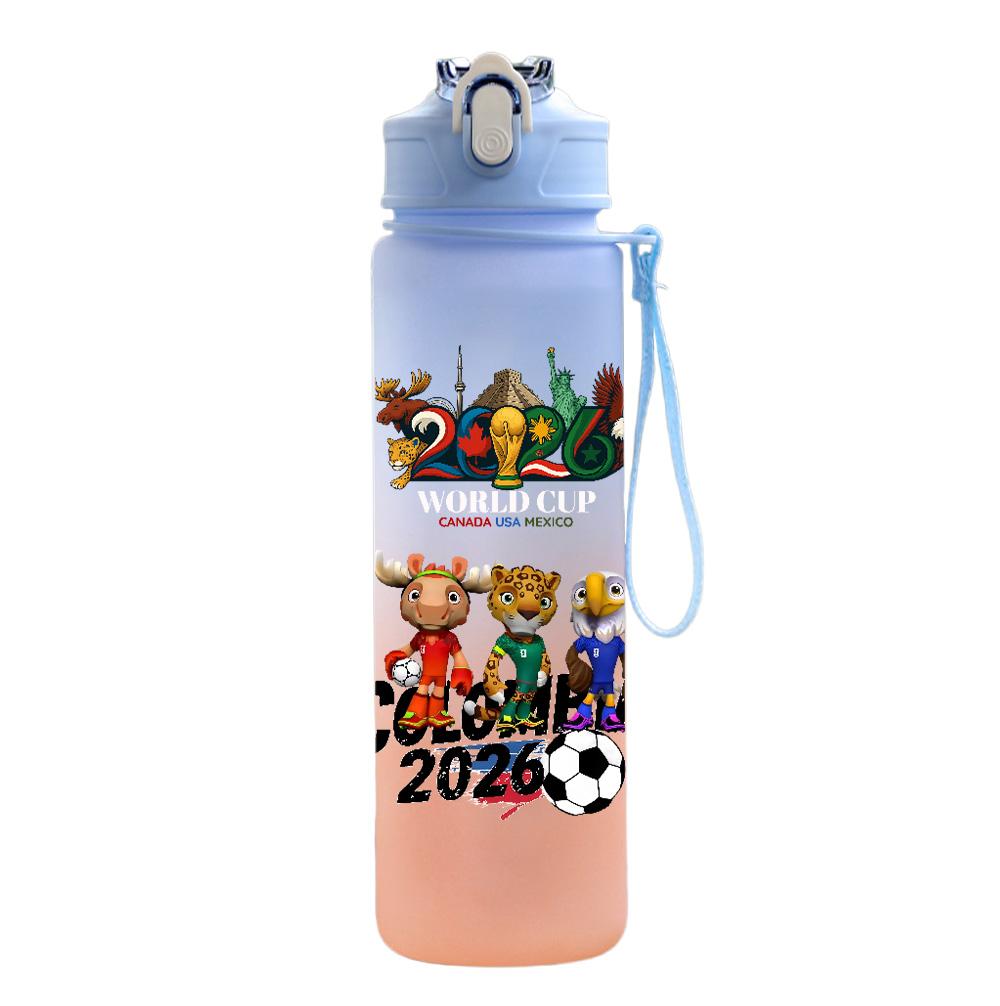 Grote Capaciteit Buiten Draagbare Touw Drinkfles Cadeau voor Jongens en Meisjes Voetbalfan Waterfles 2026 FIFA Wereldbeker Waterbeker
