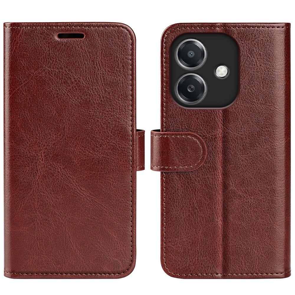 

Для Oppo A3x 5G/A3x 4G/A3 5G/A3 4G/A60 5G/A40 4G Чехол-кошелек Текстура Crazy Horse Подставка Кожаный чехол для телефона Brown