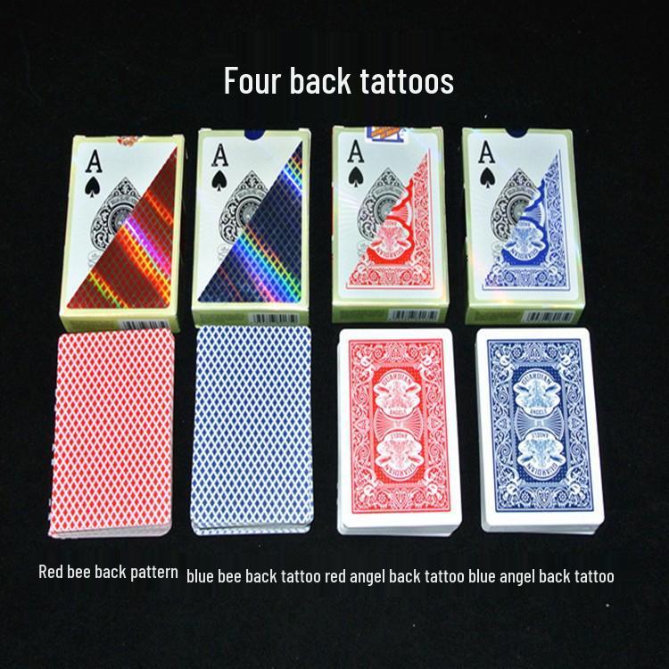 New Ben Niu 777 Texas Hold'em Large Print Frosted Plastic Poker Cards - Waterproof & Durable