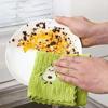 1/4PCS Scouring Pad Kitchen Cleaning Cloths Microfiber Dishcloths Avocado Towel  Household Kitchen