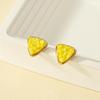 Korean Retro Geometric Triangle Earrings: Women's Trendy Street Style Studs