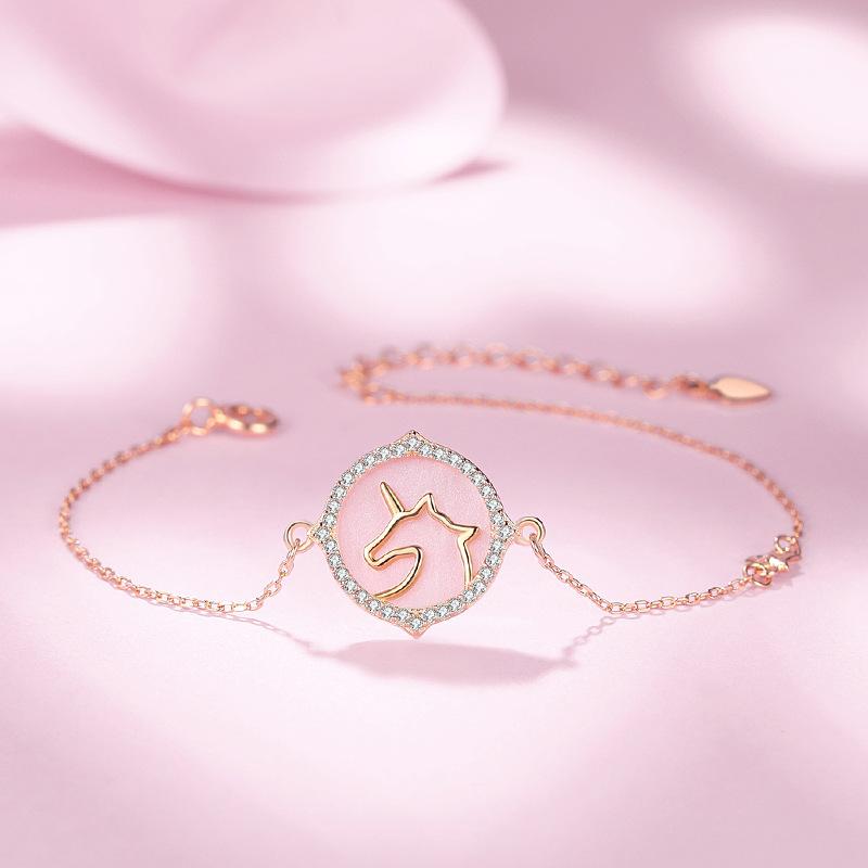 Tancise 925 Sterling Silber Zirkon Armband Schmuck Geometrische Perlenkette Gliederarmbänder Mode Feines Hochzeitsgeschenk für Freundin Frauen