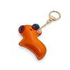 Cross-border Bestseller Genuine Leather Capybara Bag Charm Keychain Pendant Personalized Wrist Strap Phone Case Accessory Gift
