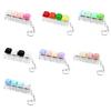 Keyboard Fidget Toy 4-in-1 Keyboard Decompression Button Finger Clicker Toy 4-Keys Fidget Keychain Work Travel Stress Relief Desk