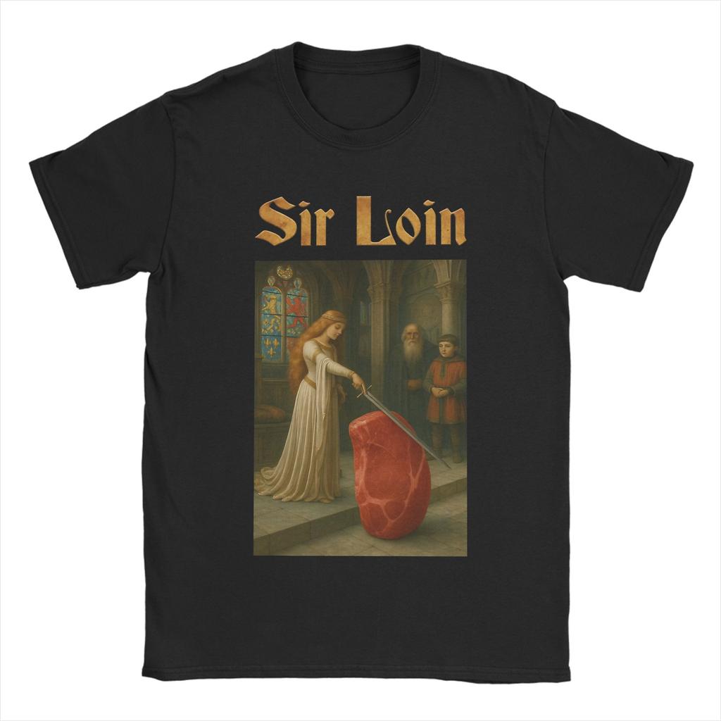 Sir Loin TShirt Summer Fashion T Shirts Couple 100 Cotton Comfortable Oversize Top Tees Short Sleeve Y2K Fun Tshirt