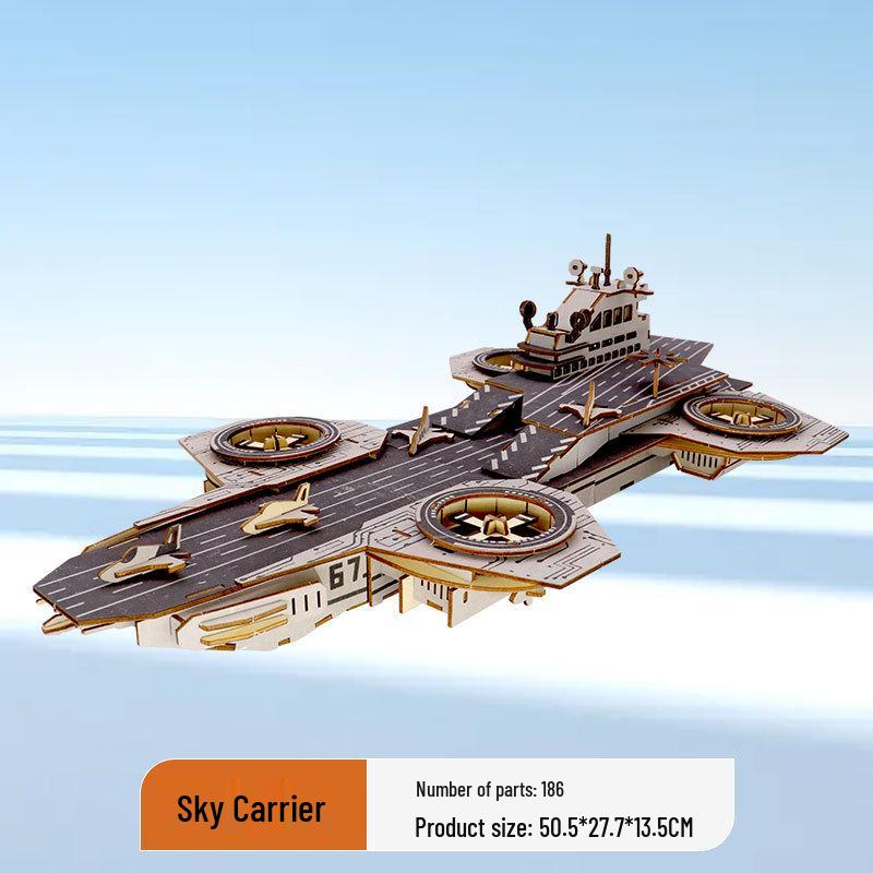 Деревянная 3D-головоломка: Модель древней архитектуры для детского образовательного набора для самостоятельной сборки