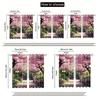 Set Of 2 Charming Spring Cherry Blossom Trail Polyester Easy Hang Design Ideal Living Rooms Bedrooms Curtains Made Sitting Room Window Treatment