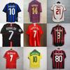 Vintage Football Jersey Henry Pirlo Ib Campbell Maradona Shevchenko Nesta Matthaus