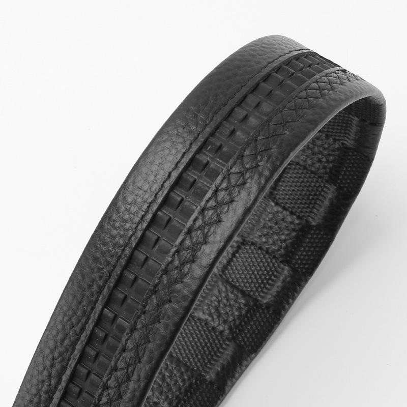 Mattierte Automatikschnalle Kanten Kopfschicht Rindsleder Gürtel High-End Business Casual Herren Trendgürtel