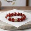 Winter Joy2026Natural Red Agate Crystal Bracelet - High-End Luck-Bringing Amulet for Women