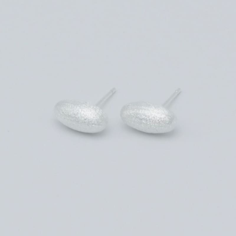 BEFORE MOONRISE [Silver 925] Midnight Pebble Earrings SE206 - Matte