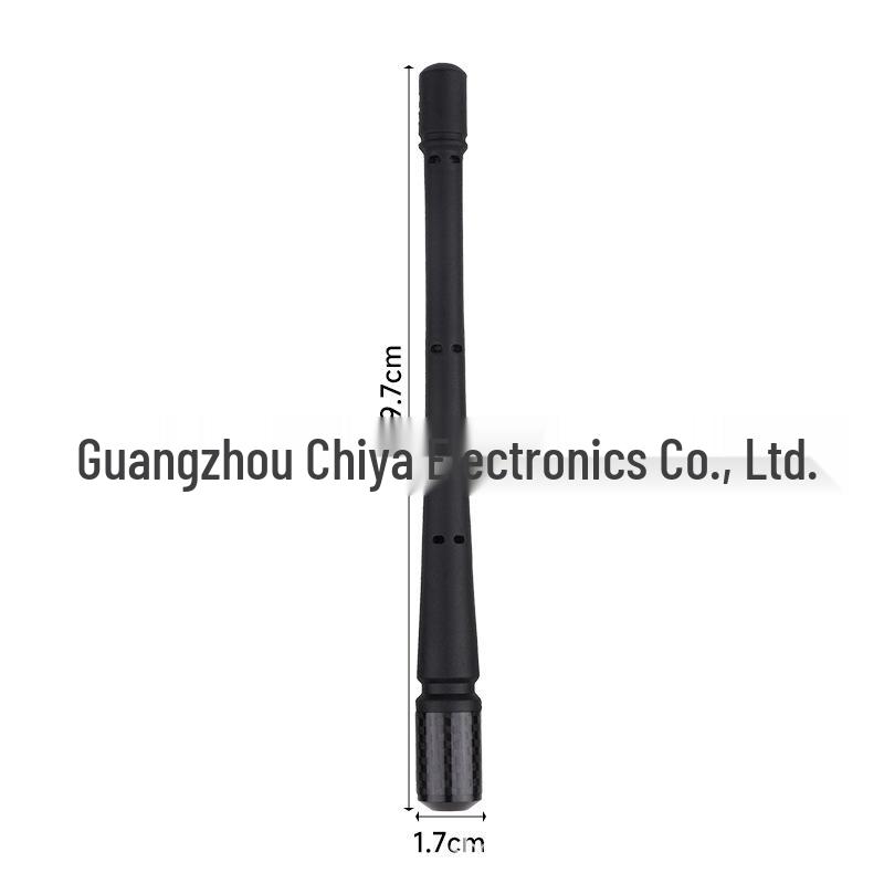 Antenna Radio per Auto in Fibra di Carbonio, AM/FM, Spirale 18cm, Universale, Segnale Forte, Design Elegante
