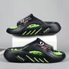 New Women's Summer One Line Slippers with Painted Exterior, Thick Soled Beach Sports Sandals, Cross-border Plus Size