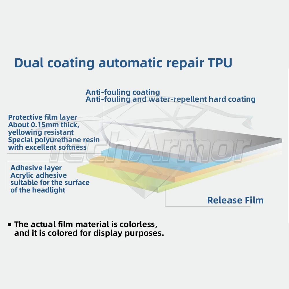 TPU For Honda Accord 10th Gen 2021-2025 Car Headlight Protective Film Transport & Smoke Anti-Scratch Auto External Accessories