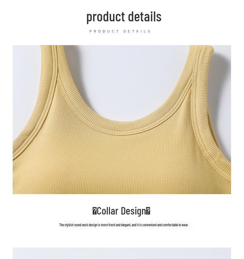 Versatile Modal Women's Tank Top with Built-In Bra & Padding - Perfect for Underwear or Outerwear