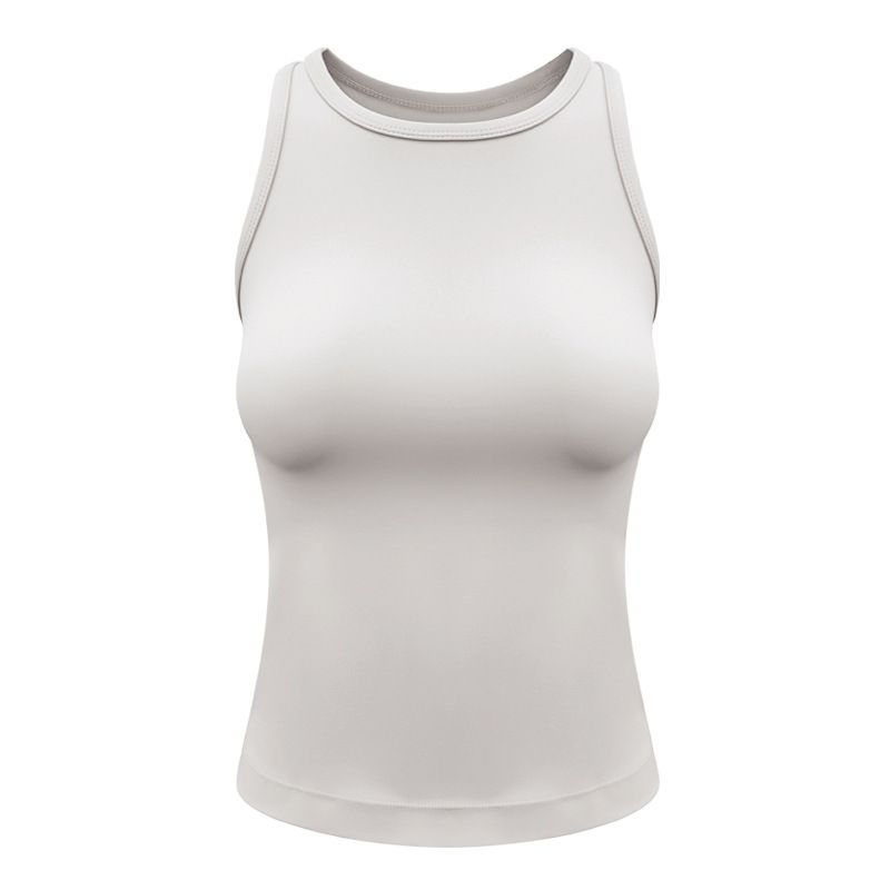 New Yoga Wear Vest Tight High Elastic Fitness Running Slim Slim Looking Removable Chest Pad Female Outdoor Workout Clothes