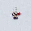 ENHYPEN Triple-Charm Acrylic Keychain, Idol Photo + Matching Cartoon + Nameplate Bag Pendant, Engene Fans Kpop Collectible Accessory