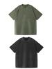 T-shirt Lavata Retrò Fiocco di Neve 230g, Stile Europeo e Americano, Puro Cotone, Vestibilità Larga Girocollo Pullover, T-shirt Uomo Pesante.