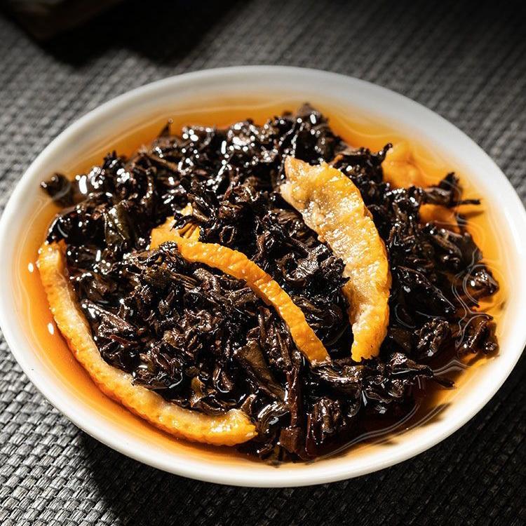 Tangerine Peel Menghai Ancient Tree Tea Pu'er Tea Tangerine Peel Ripe Tea