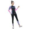 Women's Two-Piece Long Sleeve Quick-Dry Wetsuit for Surfing, Snorkeling, Sun & Jellyfish Protection