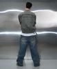 Pichibeullaeg Pocket Emblem Parasuit Wide Denim (Washed Blue)
