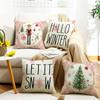 New Christmas Pillow Pink Christmas Tree Cartoon Home Decoration Pillow Case