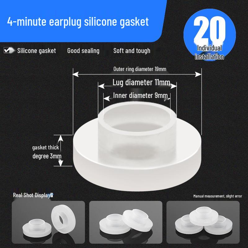 Corrugated Pipe Shower Hose with Silicone Seal & Filter Gasket